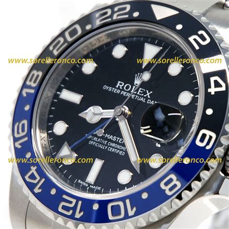 rolex ghiera nera azzurra